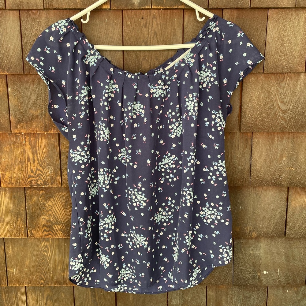 Lauren Conrad Floral Blouse